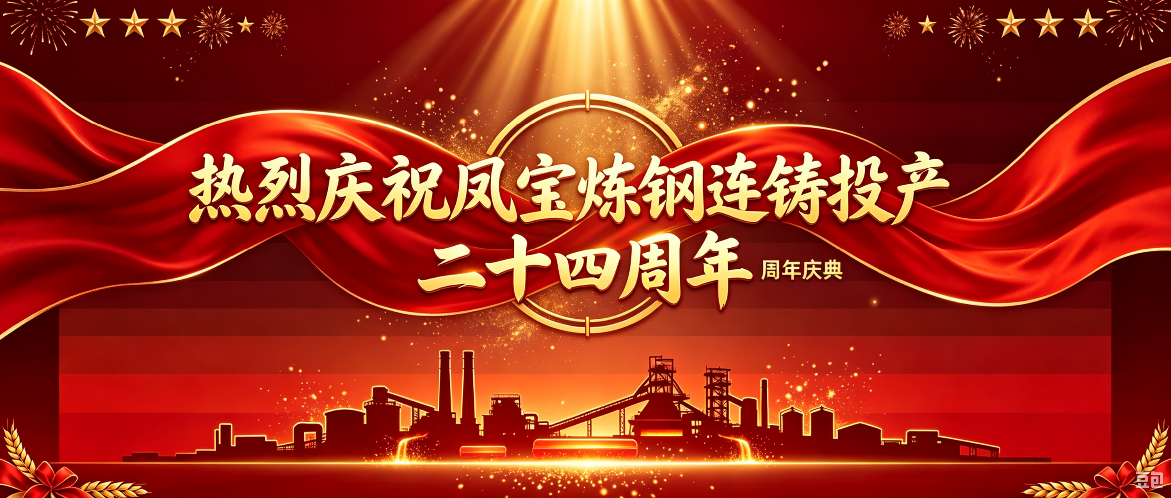热烈庆祝凤宝炼钢连铸投产二十四周年